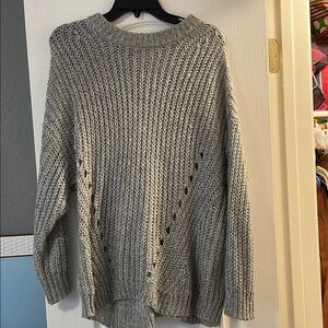 Cozy Gray Knit Sweater